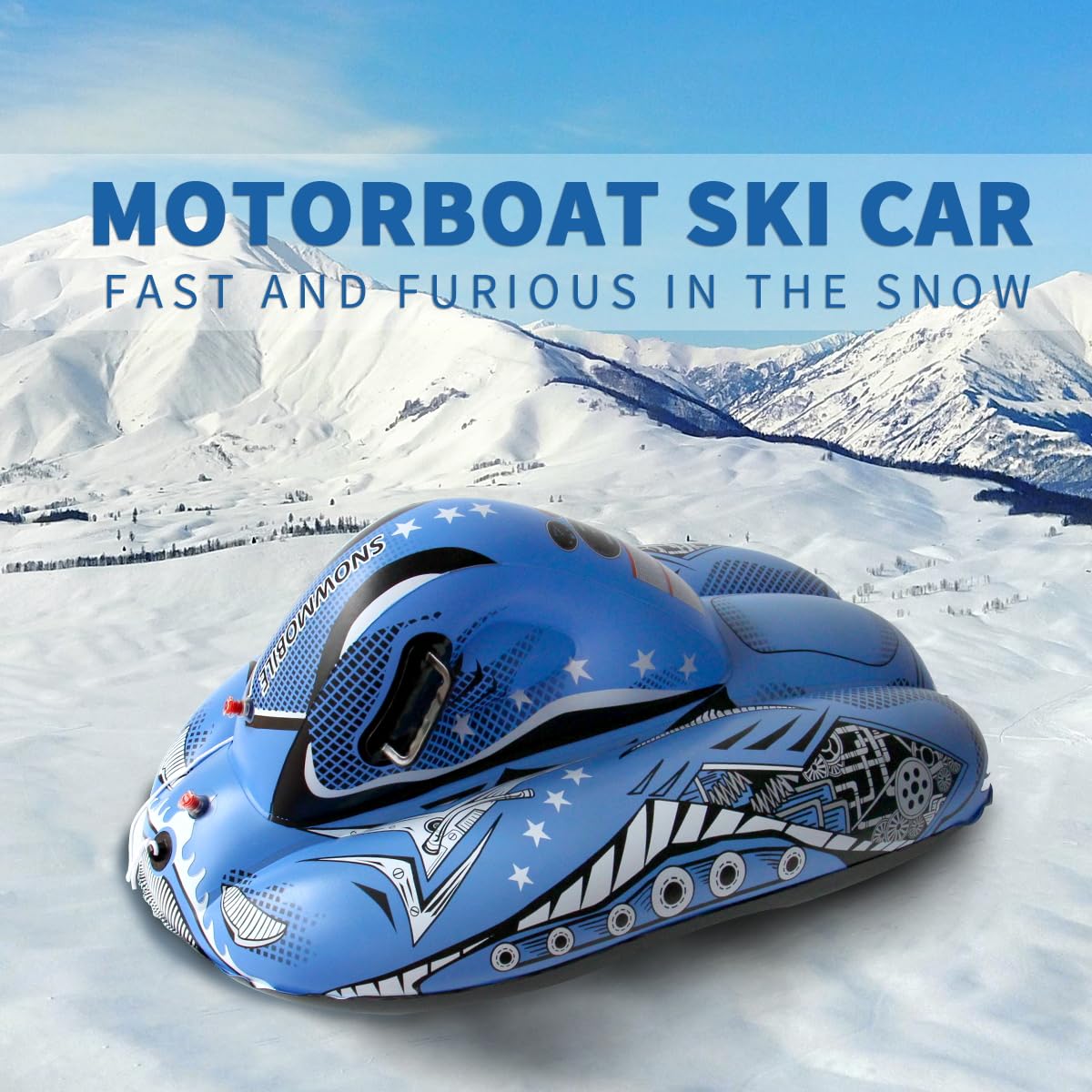 Inflatable Snow Tube Sledge Tube Winter Snow Sled Fiji - View #10