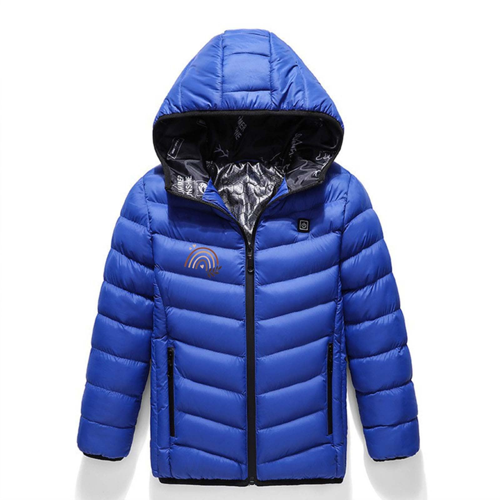 Manteau chauffante Pour Enfants Garçons Filles VêTements Chauffants Intelligents Veste Enfants USB Chauffant éLectrique Intelligent Manteau Vêtements Chauffants pour Enfants Ski en Plein Air