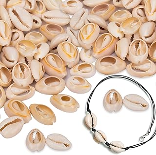 100pcs Natural Spiral Sea Beach Cowrie Shell Beads for DIY Craft Jewelry Making Accessories (16~18mm)