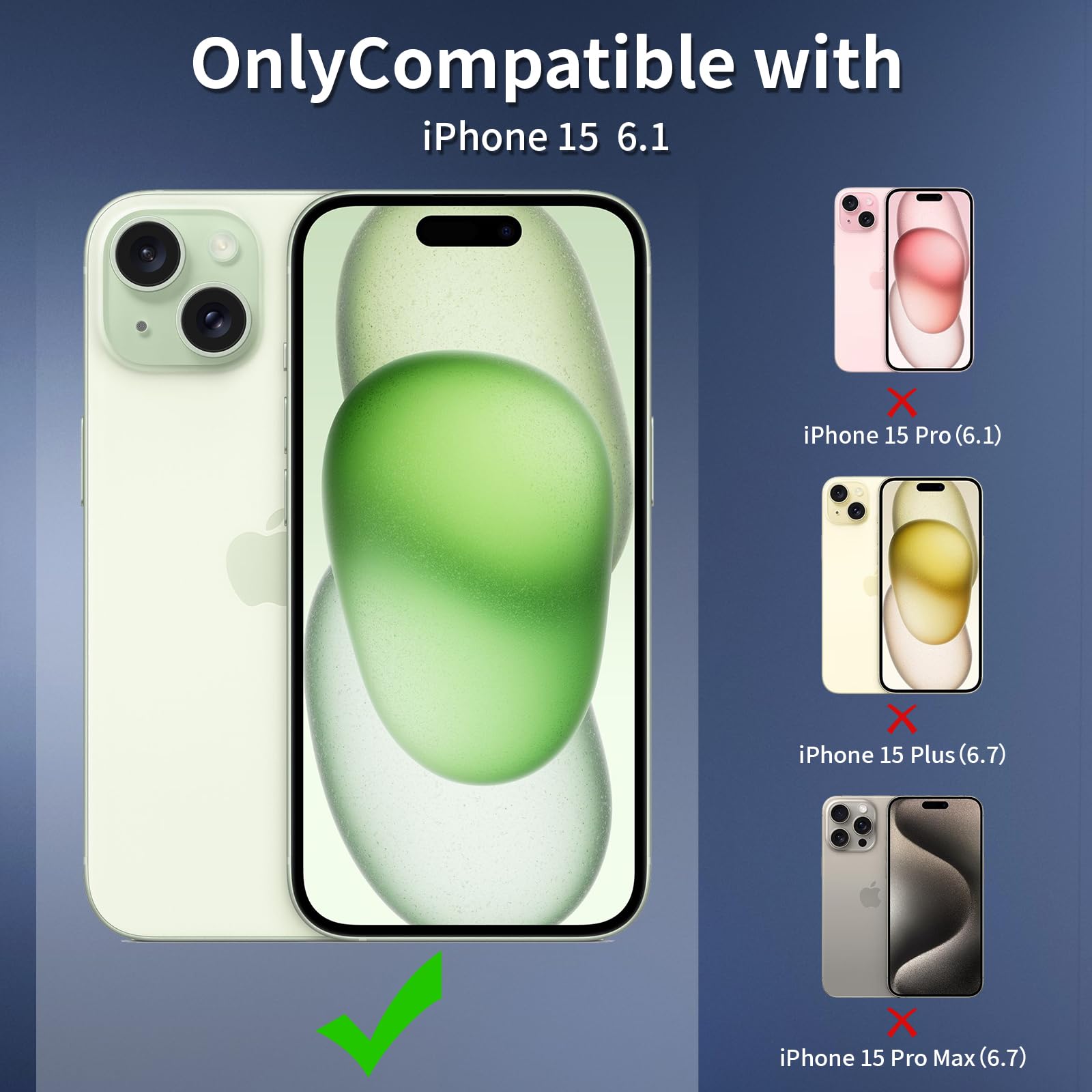 Funda Yohii Para IPhone 15 Pro Transparente Con MagSafe - Incluye 2 Cristales Templados, Protección Militar, Antigolpes Y Para Cámara