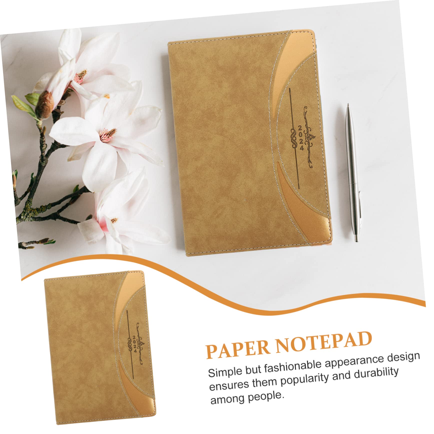 Operitacx Quaderno Planner Delicato per Studenti Blocco Note Annuale Portatile Agenda Giornaliera Facile da Usare