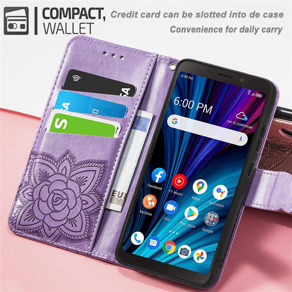 BoerHang Cover per Nothing Phone 2a, Slot per Schede, Staffa, Cover Pelle PU Flip Portafoglio,Cover per Nothing Phone 2a.(Rosa