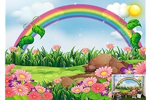 BELECO Rainbow Photography Backdrop