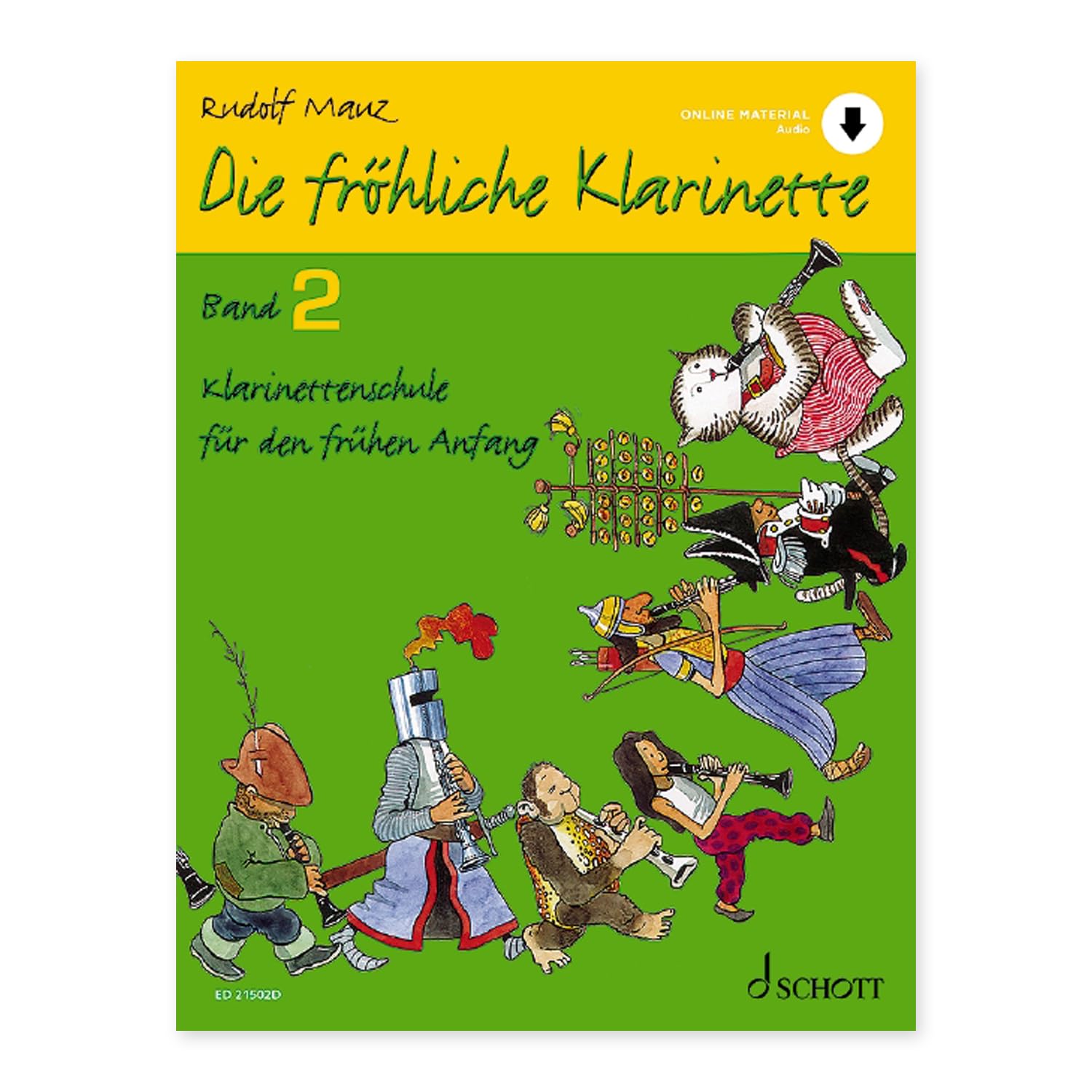 L'allegro clarinetto 2 + playbook: (Starter set) con audio Online – Scuola per clarinetto Band 2 di Rudolf Mauz – ISBN 9783795724252, 9783795748104 + tergicristallo Soundman