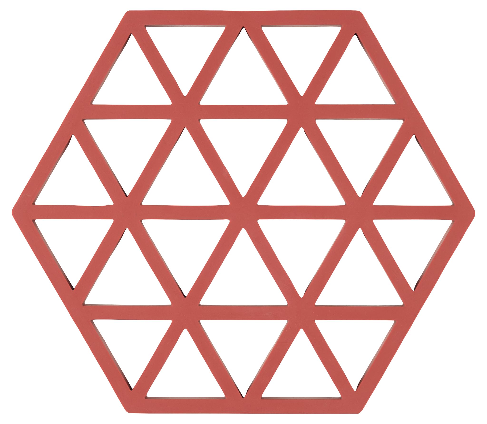 Zone Denmark Triangles Trivet 16 x 14 x 1 cm Burned Red