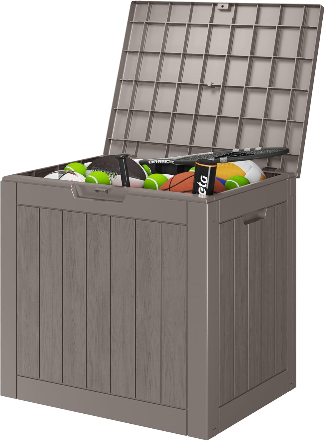 Outdoor Storage Box Waterproof, Durable Resin Deck Storage