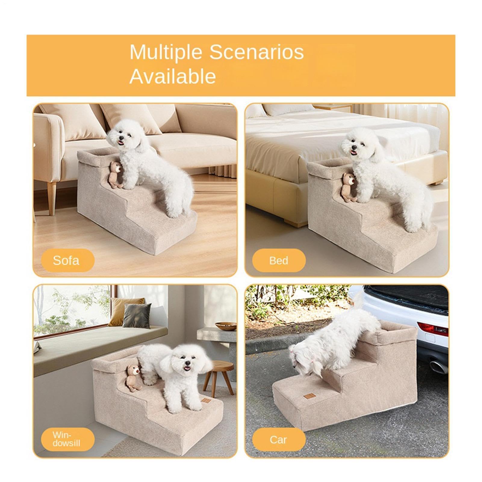 Scale per Cani per Letti Antiscivolo Per Gatti | Scalini Antiscivolo Per Cani Per Proprietari Di Animali Auto Letti Alti Appartamento Soggiorno Ufficio Camera Da Studio