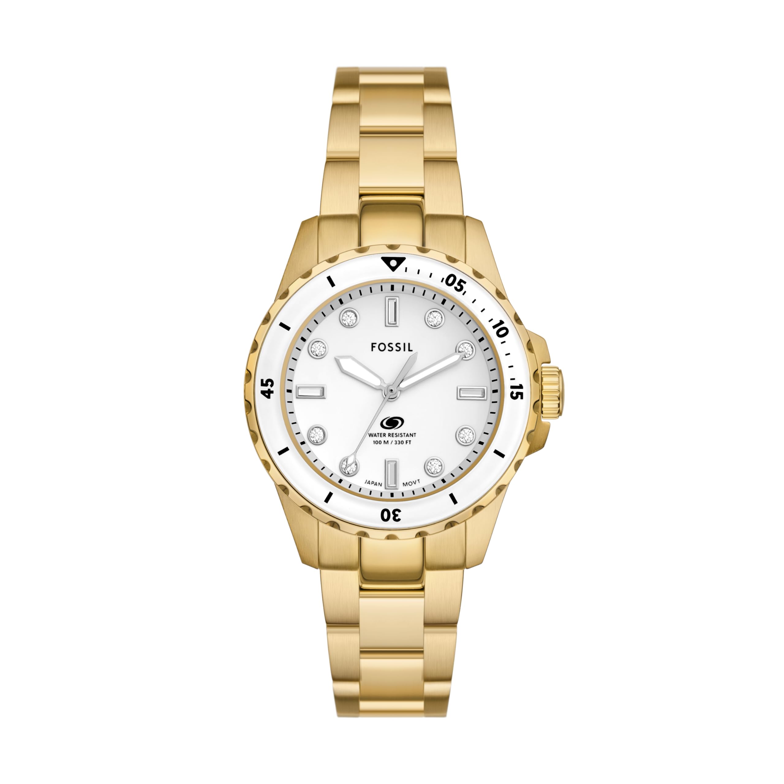 See full amazon price history chart for Fossil Stainless Steel Analog White Dial Womens Watch-Es5350, Band Color-Gold Fossil Stainless Steel Analog White Dial Womens Watch-Es5350, Band Color-Gold (B0CZ91YKMP) Amazon Price History, Amazon Price Tracker