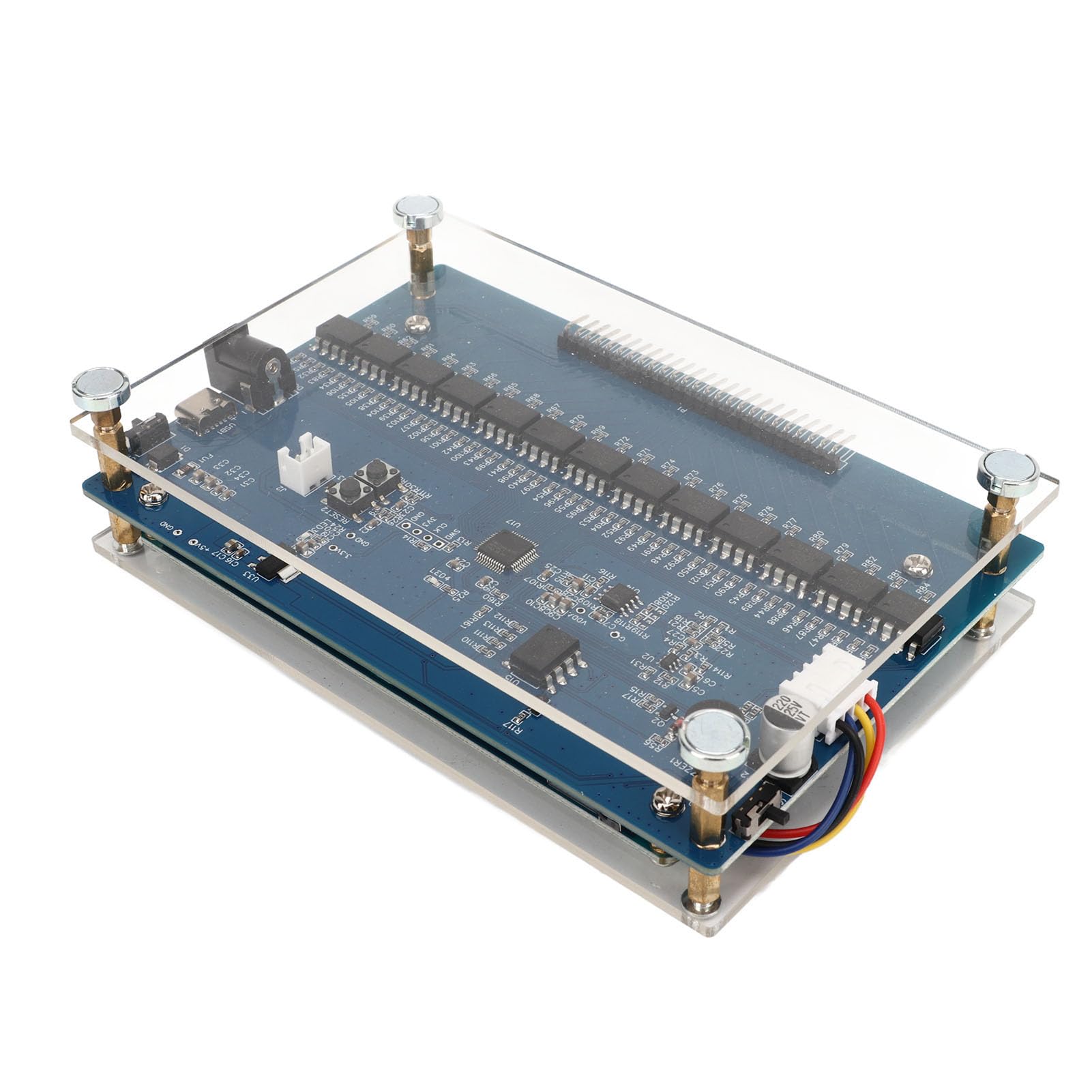 Probador de Carga de Batería, 1 a 24S Pantalla de Datos Múltiples Probador de Batería de Litio 2V‑4.5V, Carcasa Acrílica, Advertencia de Conexión Inversa, DC5V (con placa de