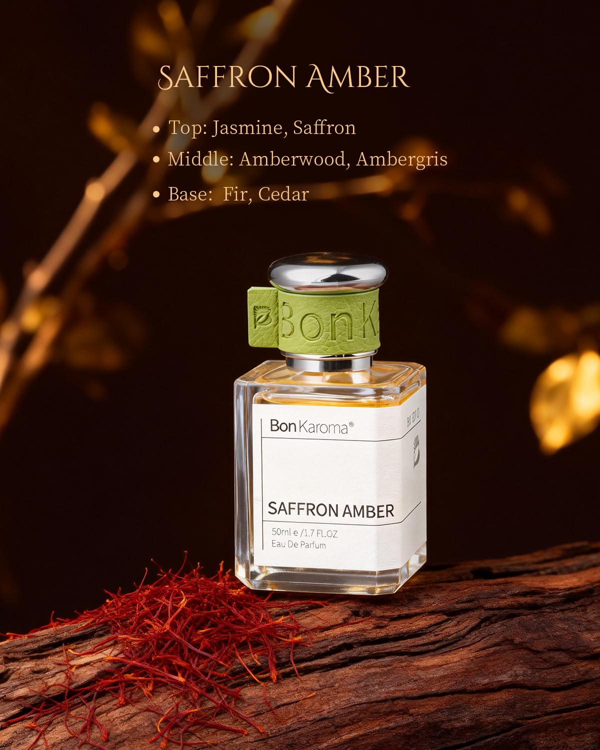 SAFFRON AMBER - Eau de Parfum - Perfume Luxury - Woody Note - Long-Lasting Fragrance for Unisex, 1.7 Ounce / 50ml (Pack of 1), Everyday Fragrance, Birthday and Holiday Gifts - Image 7