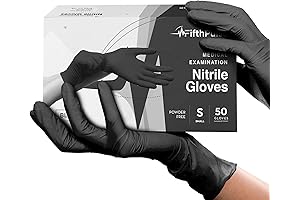 Black Piercing Gloves: Disposable, Latex-Free, Powder-Free Protection