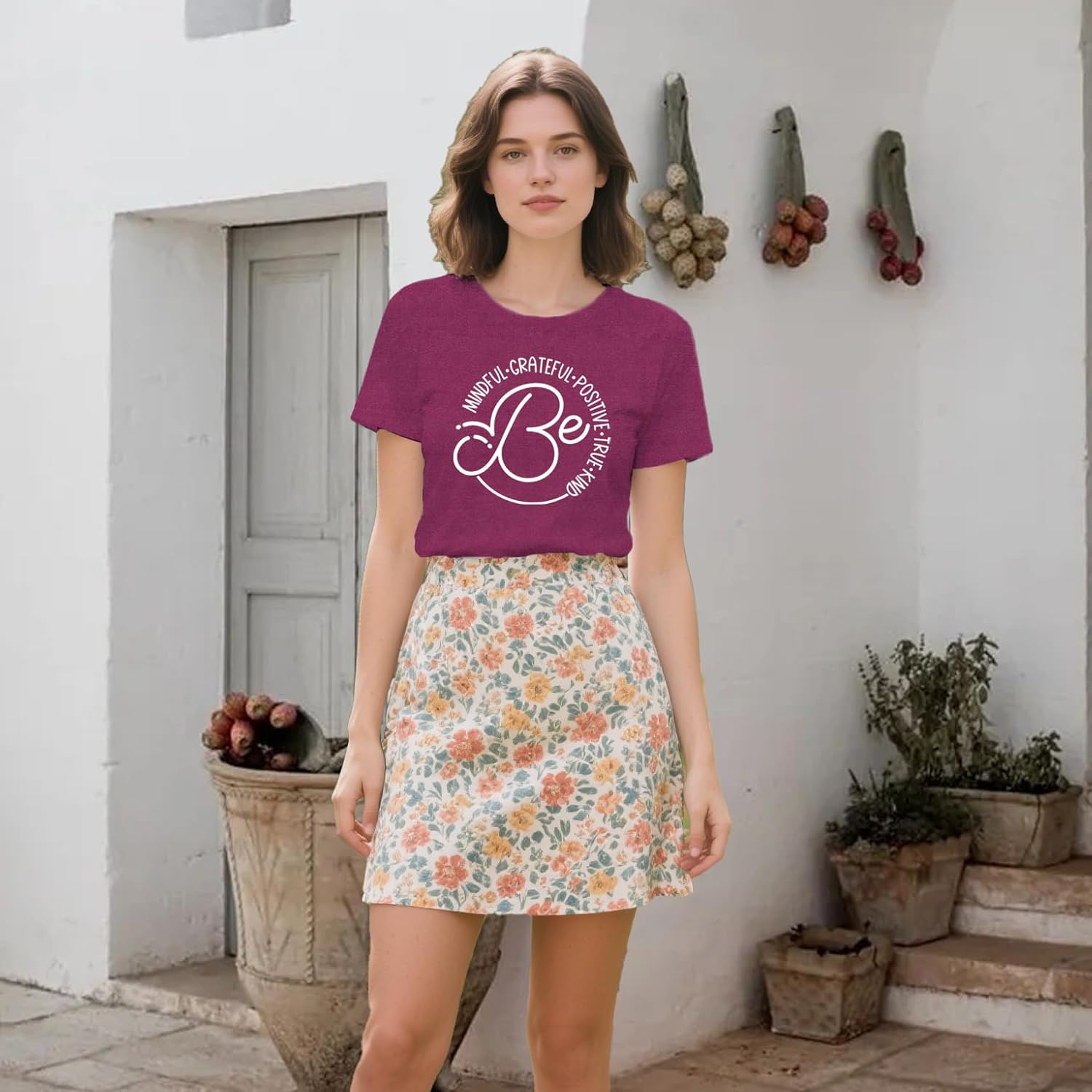 Be Kind Shirt for Women Kindness T-Shirts Inspirational Positive Short Sleeve - Image 4