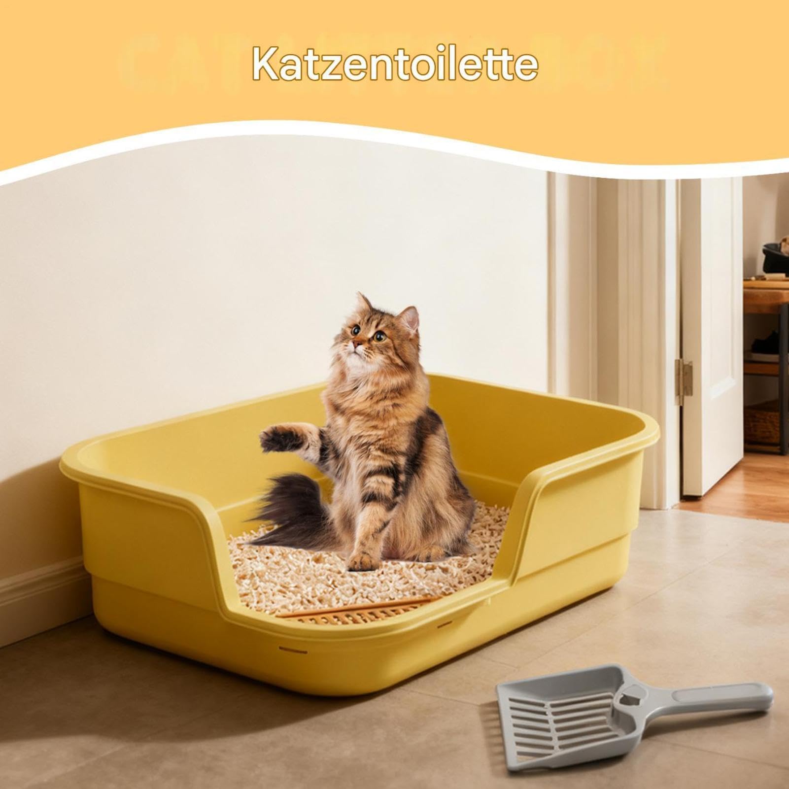 Große Katzentoilette Groß Leicht Zu Reinigen Mit Schaufel