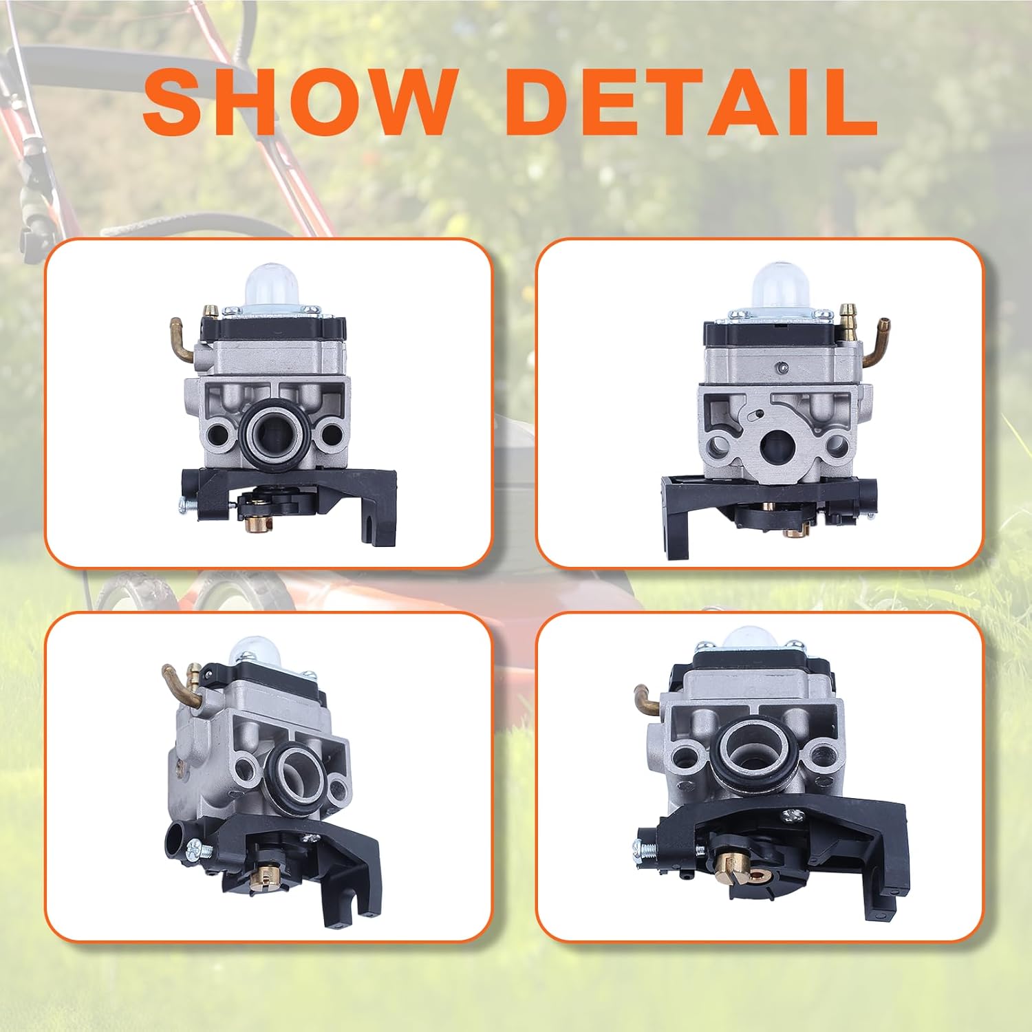 for Honda GX35 HHT35 HHT35S 4 Stroke 1.3 HP Engine seriers Trimmer, Lawn Mower, Generator, Water Pumps Etc, Primer Bulb Kit, 16100-Z0Z-034, Repalce for Walbro WYB-16C