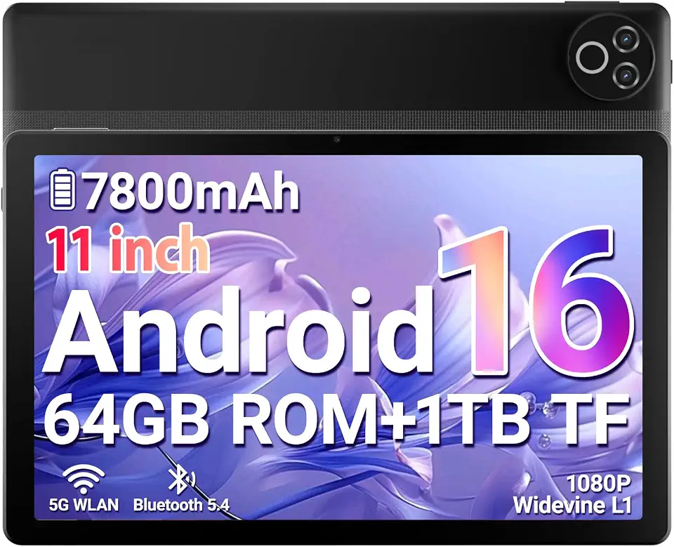 Android 16 Tablet 11 Inch 7800 mAh