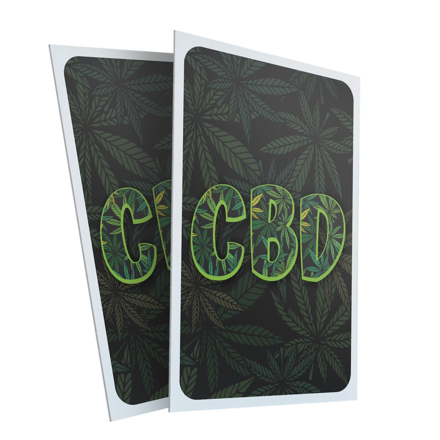CDB (2-Pack) 24" x 36" Plastic Signs | Sign Insert 4mm Corrugated Plastic Signs Storefront Window Poster