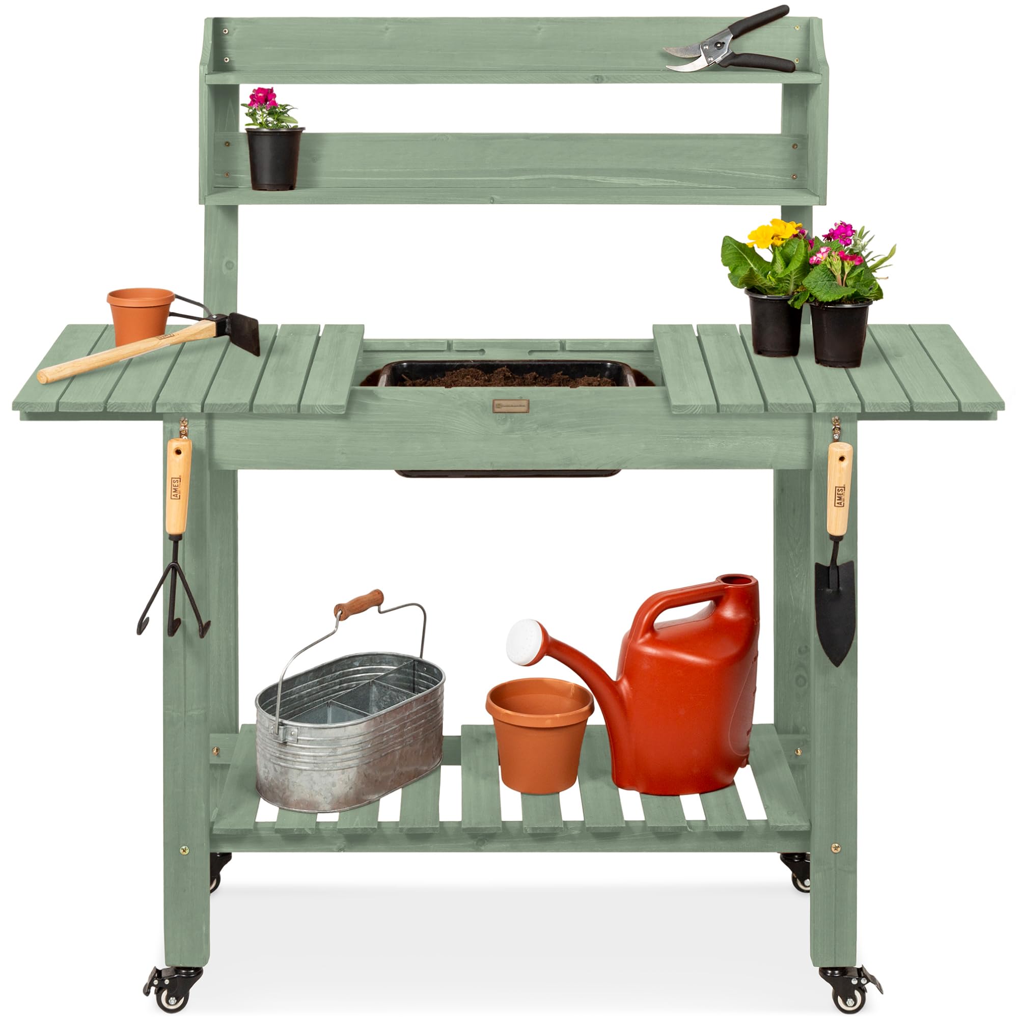 Best Choice Products Mobile Garden Potting Bench