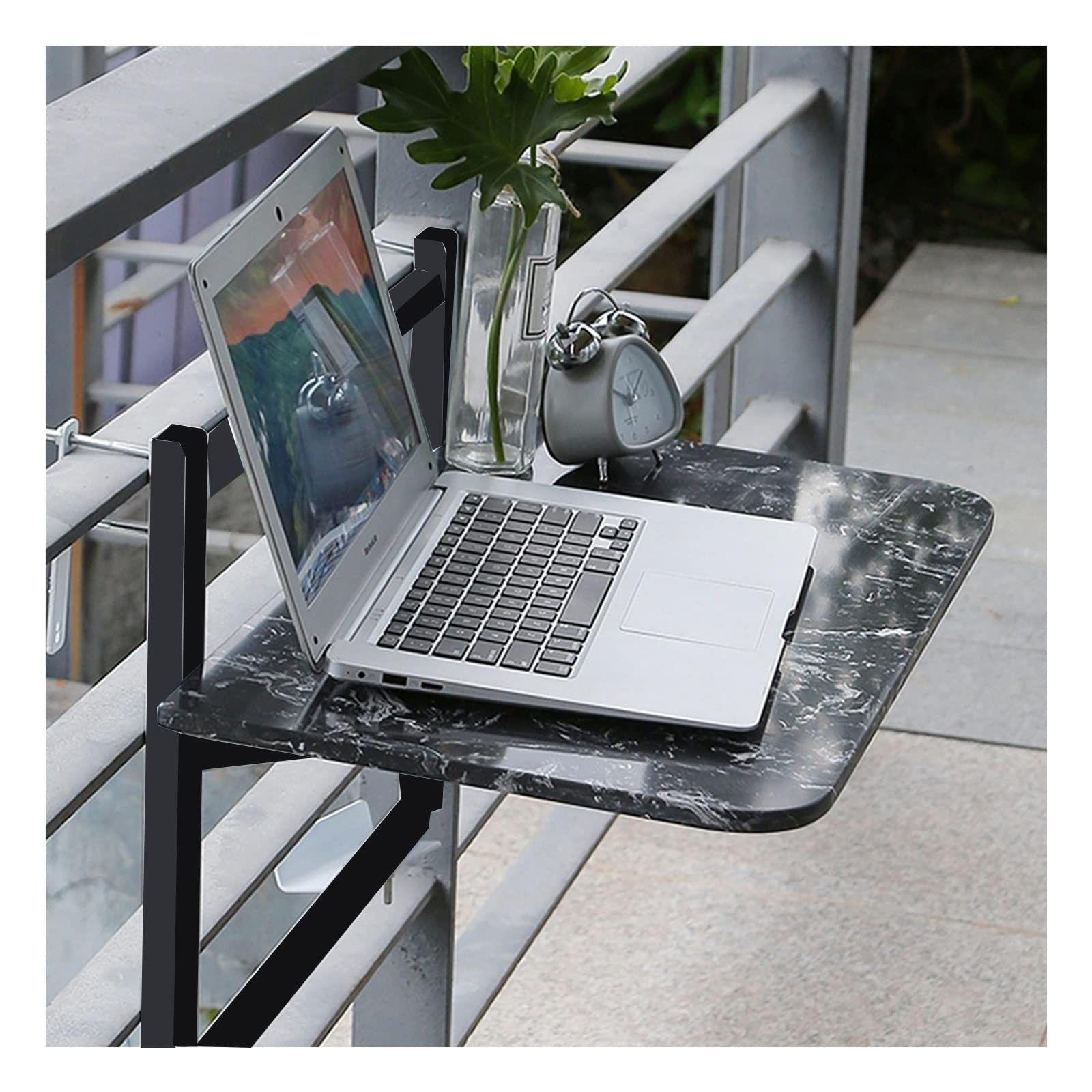 Table pliante de balcon et meuble d'appoint de terrasse LWX