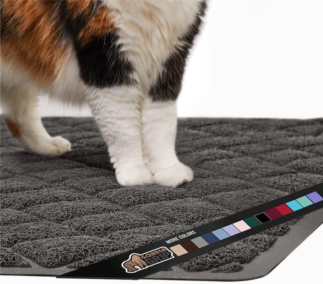 Gorilla Grip Thick Cat Litter Trapping Mat, 35x23, Less