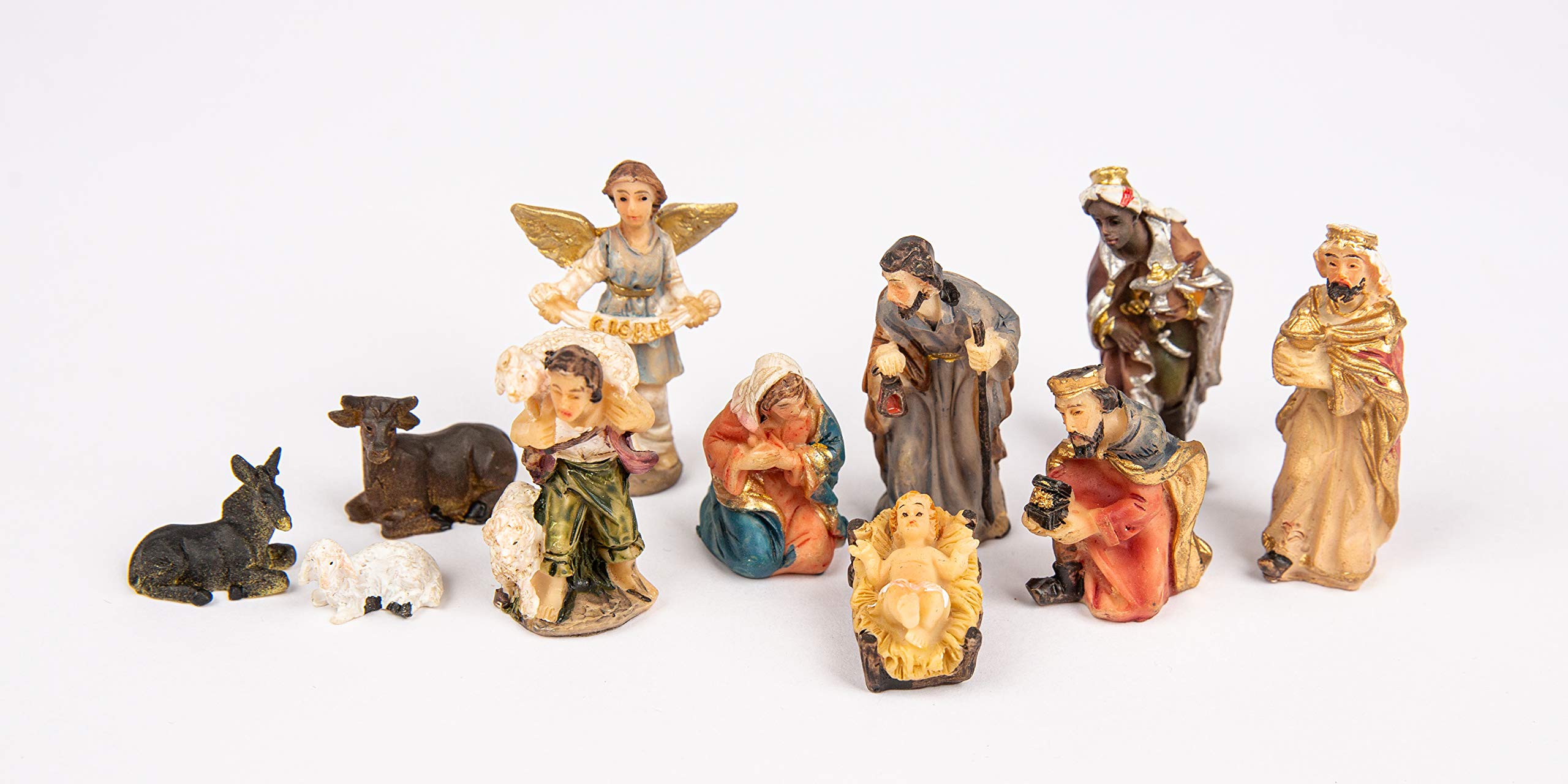 Weihnachtskrippe W20 mit Figuren Krippe Weihnachtskrippen Stall Krippen