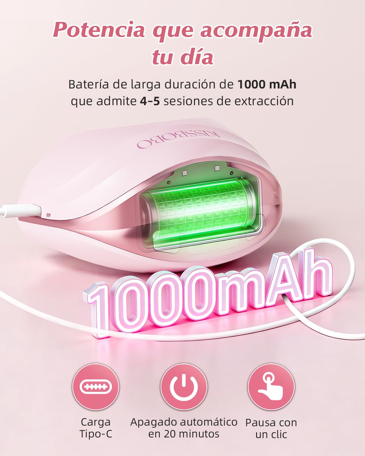 KISSBOBO Set de regalo extractor de leche eléctrico K8, extractor de leche eléctrico ultraplano, 3 modos, 8 niveles, sin manos, manos libres, supersilencioso para bombeo discreto (rosa, 2 unidades)