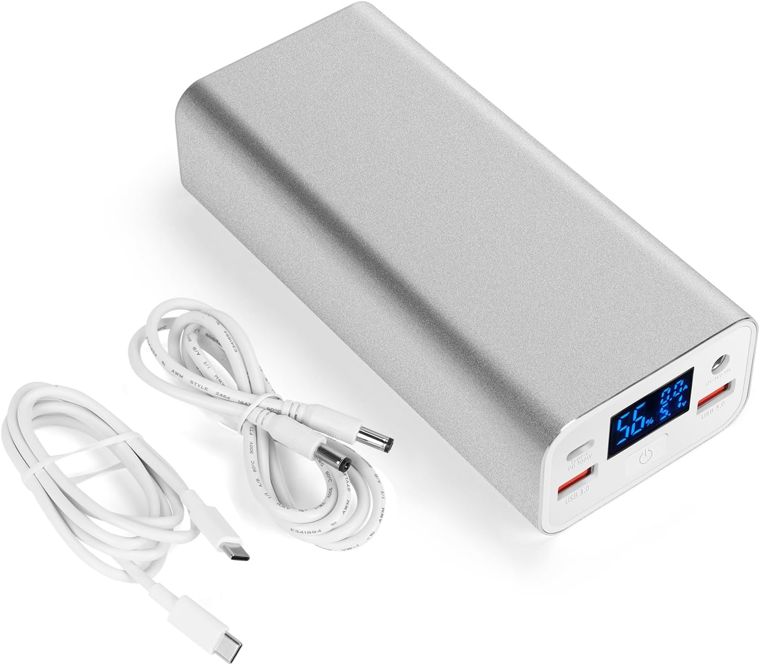 Rechargeable 12V 21000mAh/5V 30000mAh DC Output Lithium ion Battery Pack for LED Strip/CCTV Camera/Telescope/Modem Dahs Cam and More with 12.6V Charger, Black