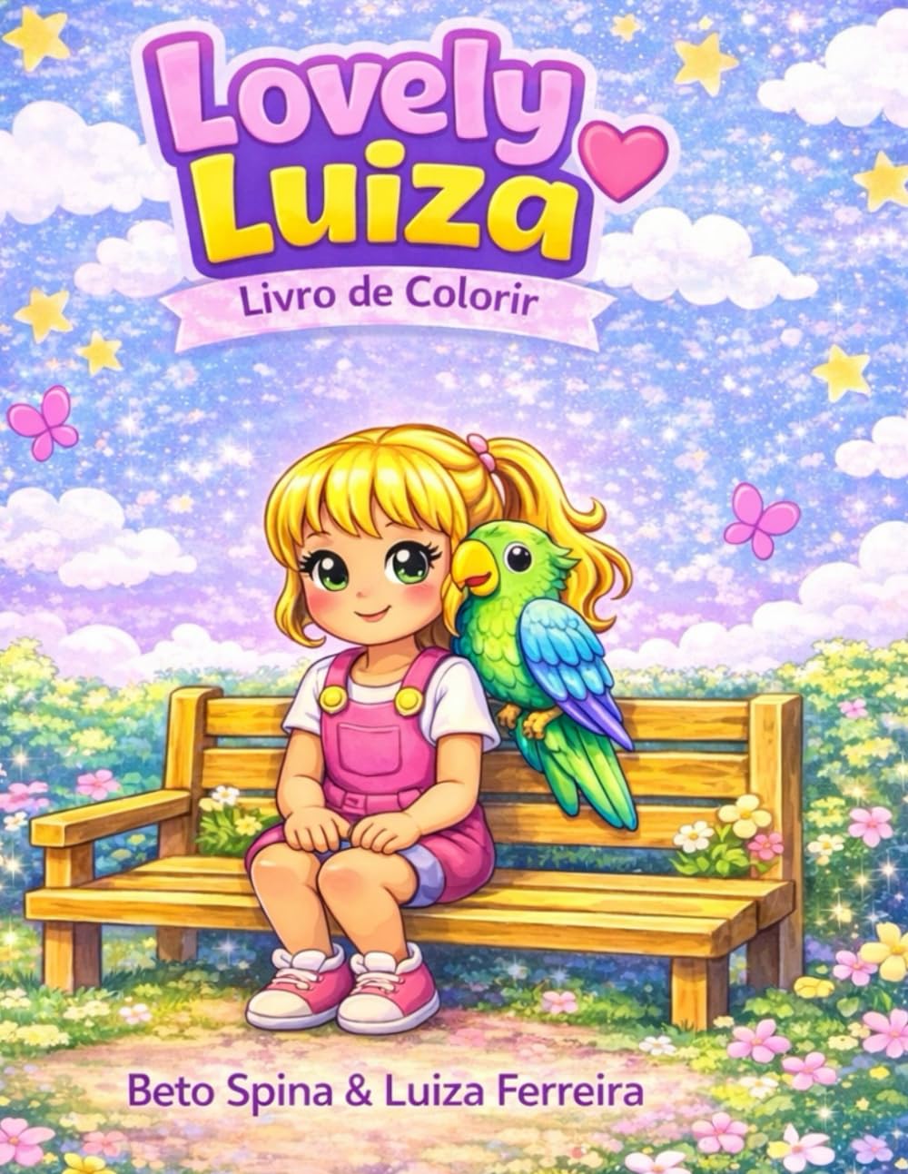 Lovely Luiza: Livro de colorir infantil para estimular criatividade e imaginação