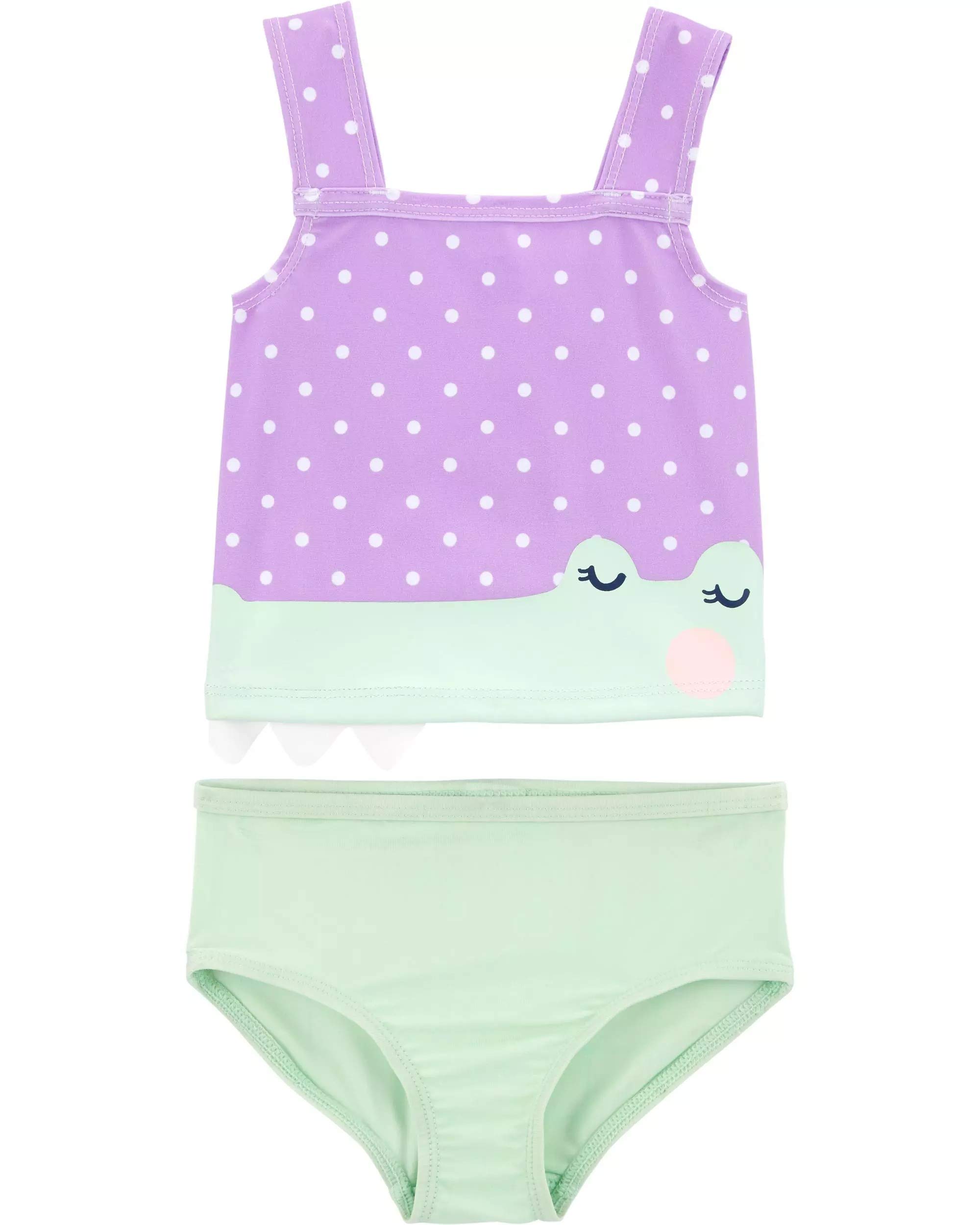 Maillot de bain 2 pièces Carter's fille 3 mois ensemble extensible et souple - 2