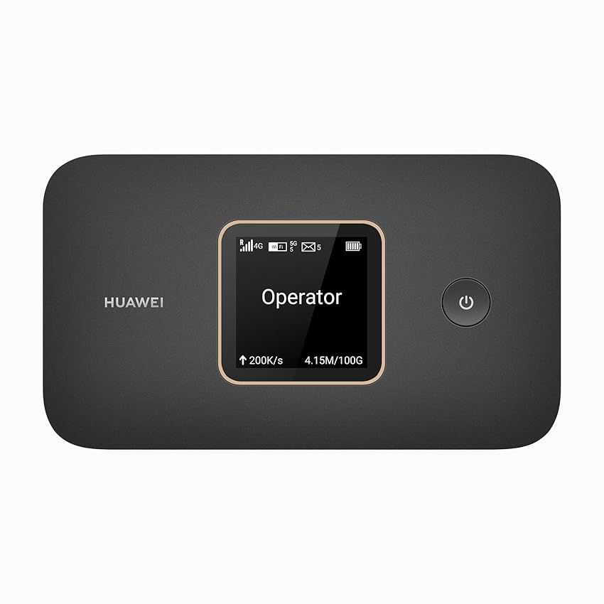 HUAWEI 4G Mobile WiFi 3(With Screen), E5785, Router, Router mobile, Hotspot Mobile Portatile Cat. 7 con Scheda SIM, LTE a 300 Mbps per il Download/100 Mbps per il Caricamento, 30 Mesi di Garanzia