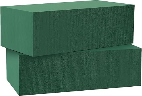 Miracliy 6 bloques de espuma floral húmedos y secos bloques de espuma floral grandes kit de espuma de barro arreglo floral floristería espuma de