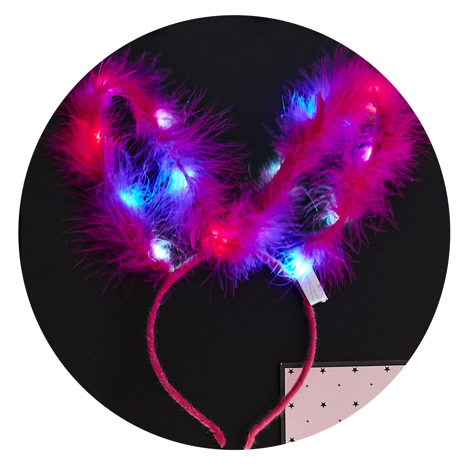 Serre-tête lumineux à oreilles de lapin le cadeau idéal pour fête de nuit
