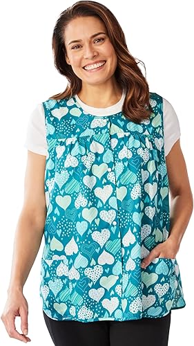 Only Necessities Delantal frontal a presión de talla grande