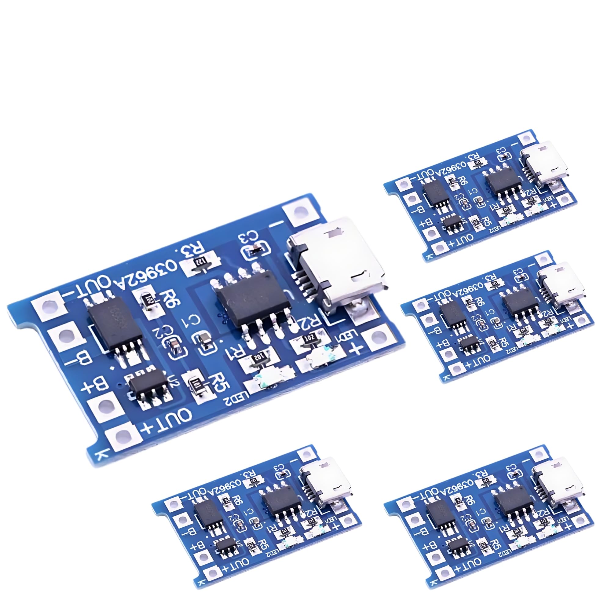 Electrobricks TP4056 Lithium Battery Charging and Protection Module Micro USB Interface Pack of 5-picture-20