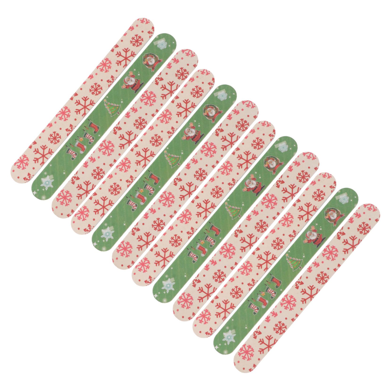 12pezzi Limette per Unghie Natalizie per Manicure e Pedicure Lucidanti Fai da Te Leggeri e Portatili per Saloni di Bellezza Art Casa Stile Casuale