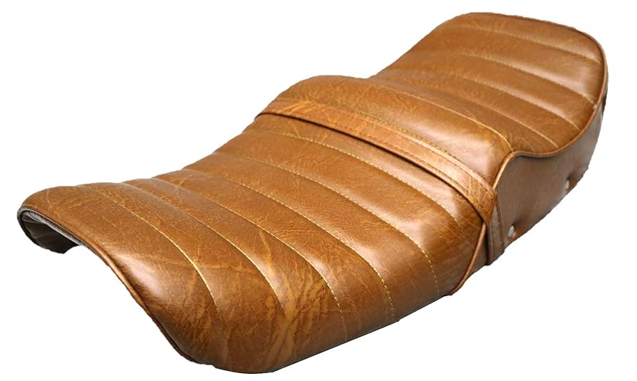Amazon | CBX400F タックロール シート 茶 レザー 鋲打ち