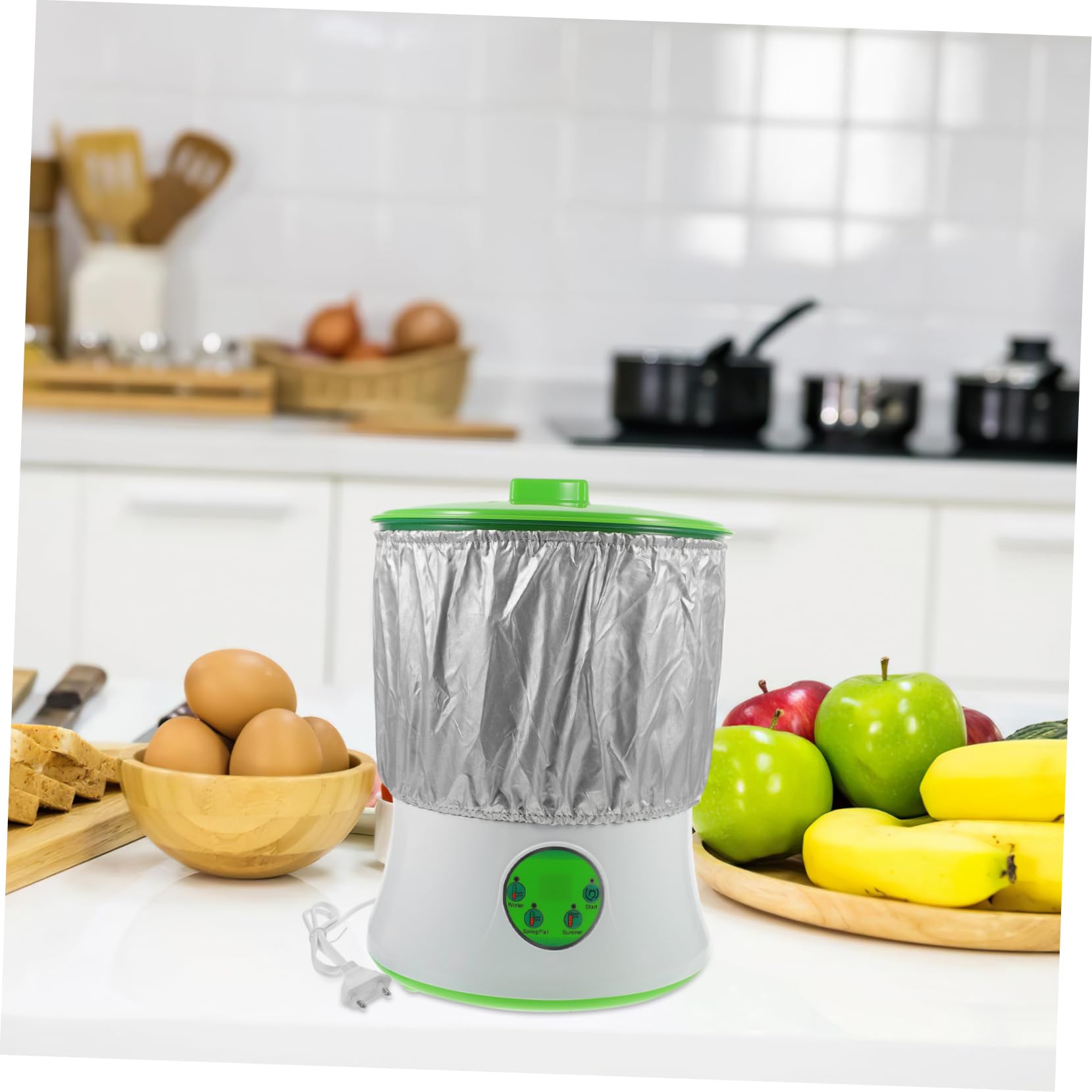 Toddmomy Machine à Germer Haricots Électrique Double Couche Système de Circulation Automatique et Pompe à Eau