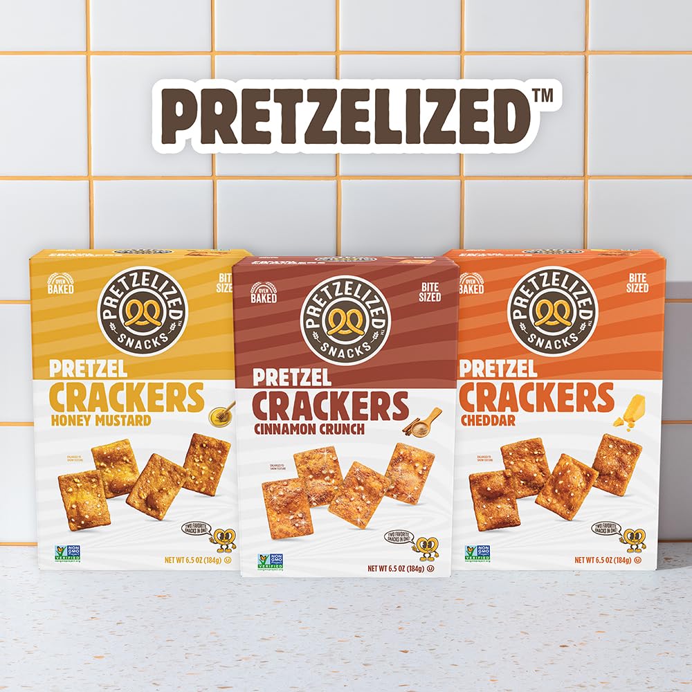 Pretzelized, Sea Salt Pretzel Crackers, 6.5 Ounce thumbnail 6