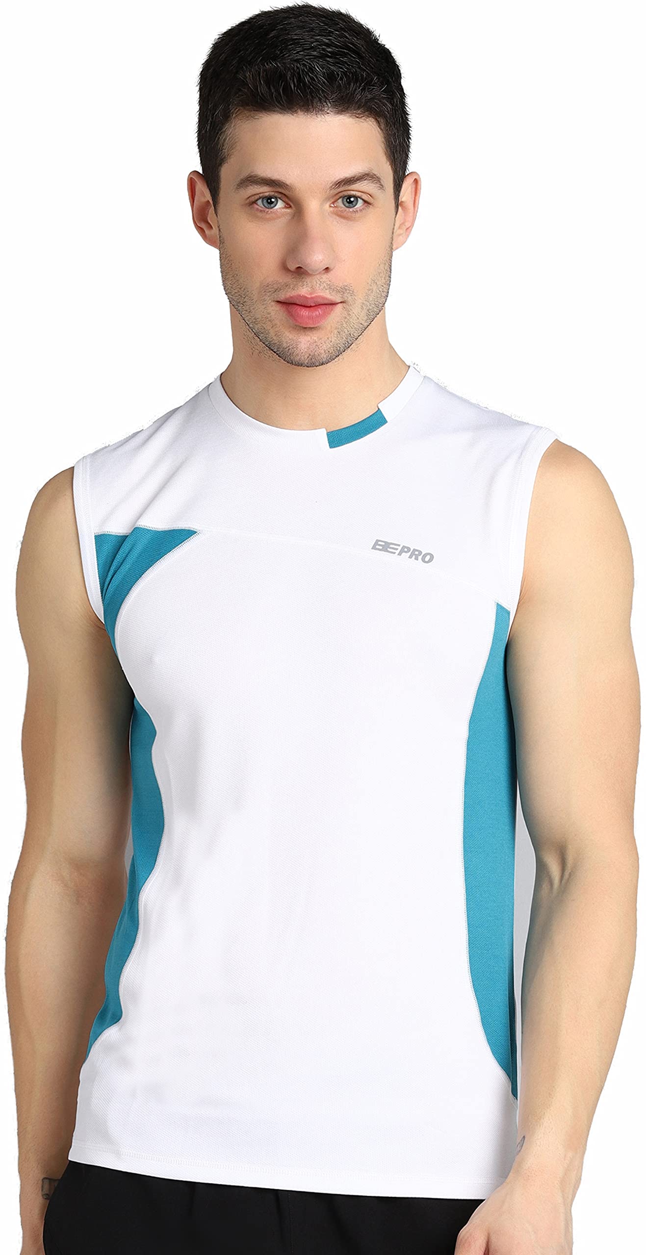 Bepro Mens Sleeveless Sando Round Neck Running Tshirt for Workout Running-image-29