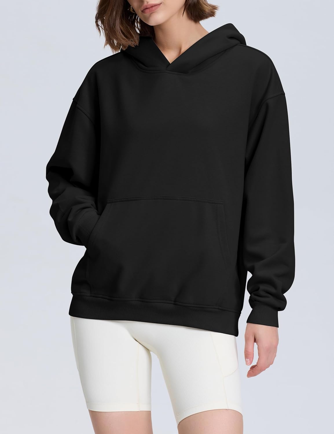 PrettyGuide Women's Casual Fall Long Sleeve Cotton Sweatshirts Oversized Hoodies Fleece Pullover with Pocket - Image 8