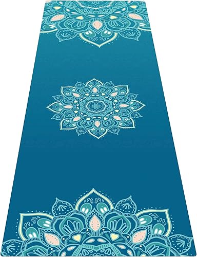 Keolorn Alfombrillas de goma antideslizantes para yoga y ejercicio para todo tipo de yoga pilates y entrenamientos en el suelo