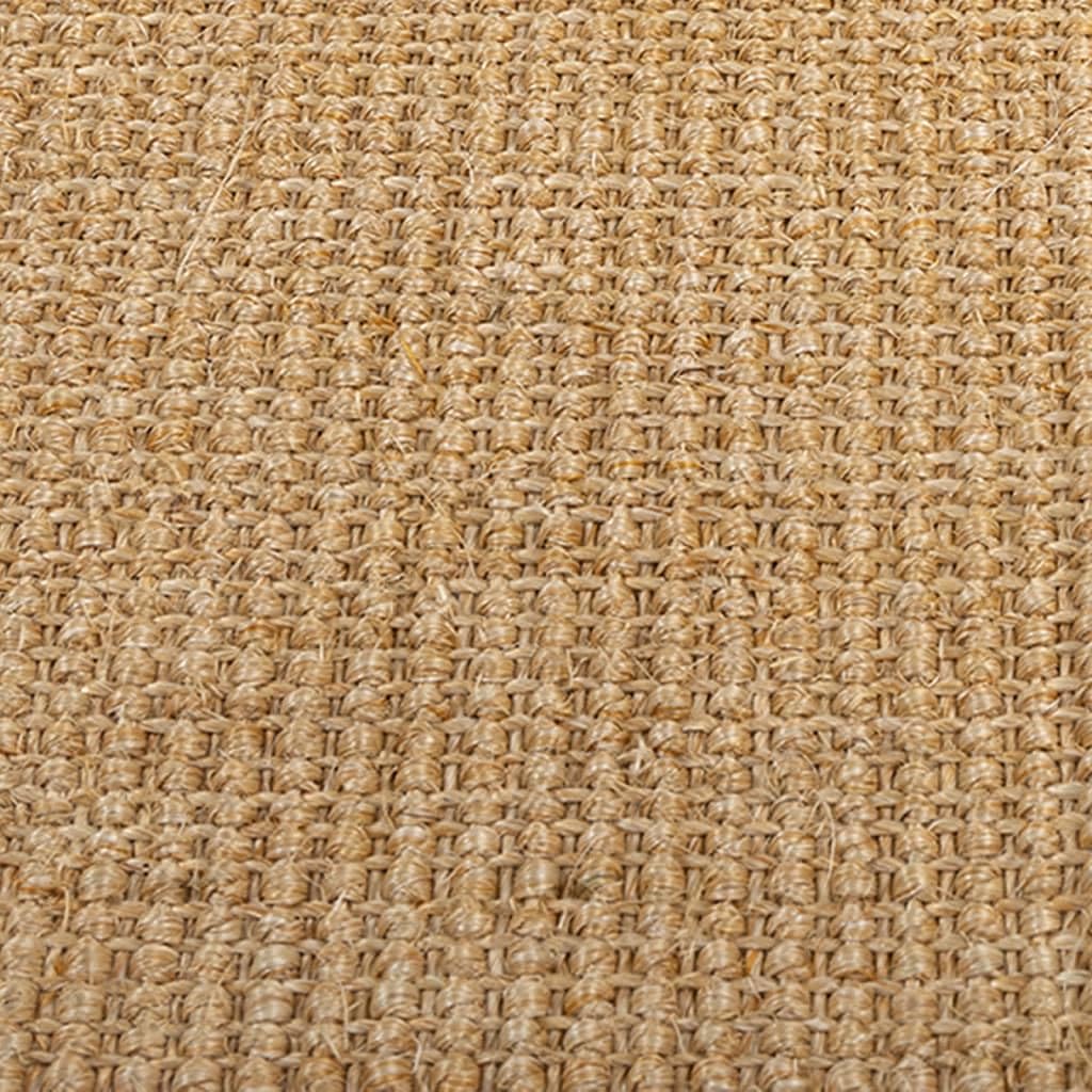 Tapis en sisal naturel 66 x 150 cm, tapis de sol antidérapant pour salon, salle à manger, chambre à coucher, régulateur d'humidité, décoration facile d'entretien