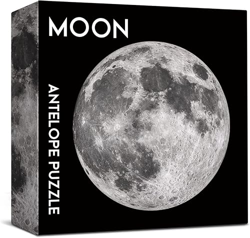 Miniatura 6 de Antelope Paquete de rompecabezas redondo 2 en 1 de 1000 piezas  Tierra  Paquete de rompecabezas espacial de 1000 piezas con luna  Rompecabezas de