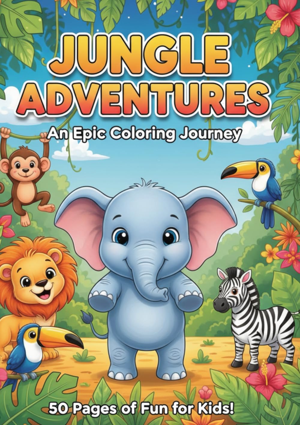 JUNGLE ADVENTURES: An EPIC Coloring Journey