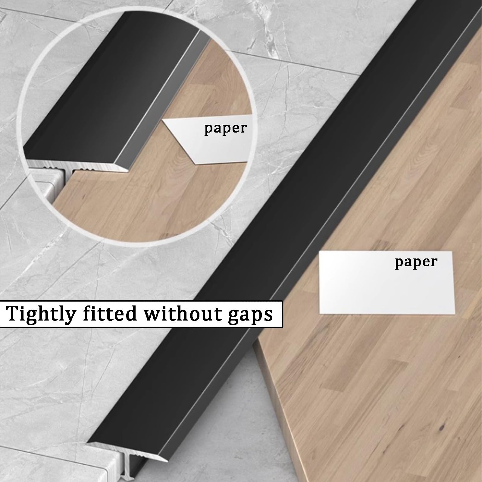 Uxcell 2.9ft Gold Aluminum T-Molding Floor Transition Strip – 8x4.5mm, Waterproof & Wear-Resistant