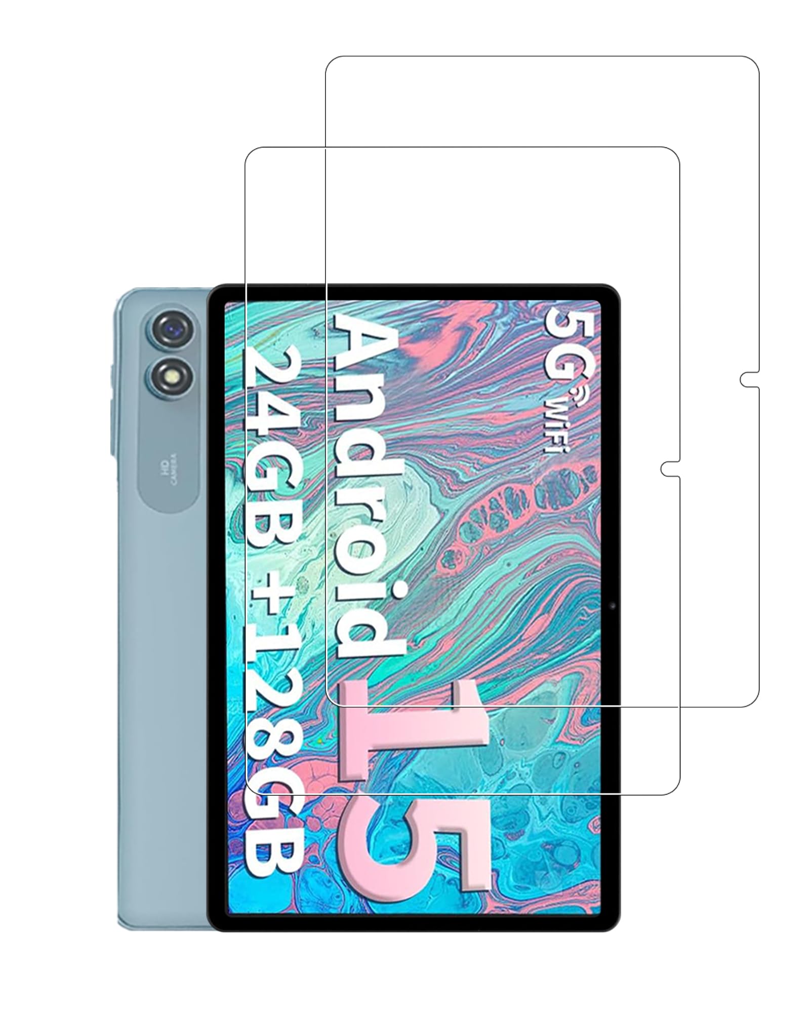 WUNIAK Screen Protector for Relndoo T901 2025 Android 15 Tablet 10.1 Inch, HD Scratch Resistant Tempered Glass Film for Relndoo T901 Drop Protection,