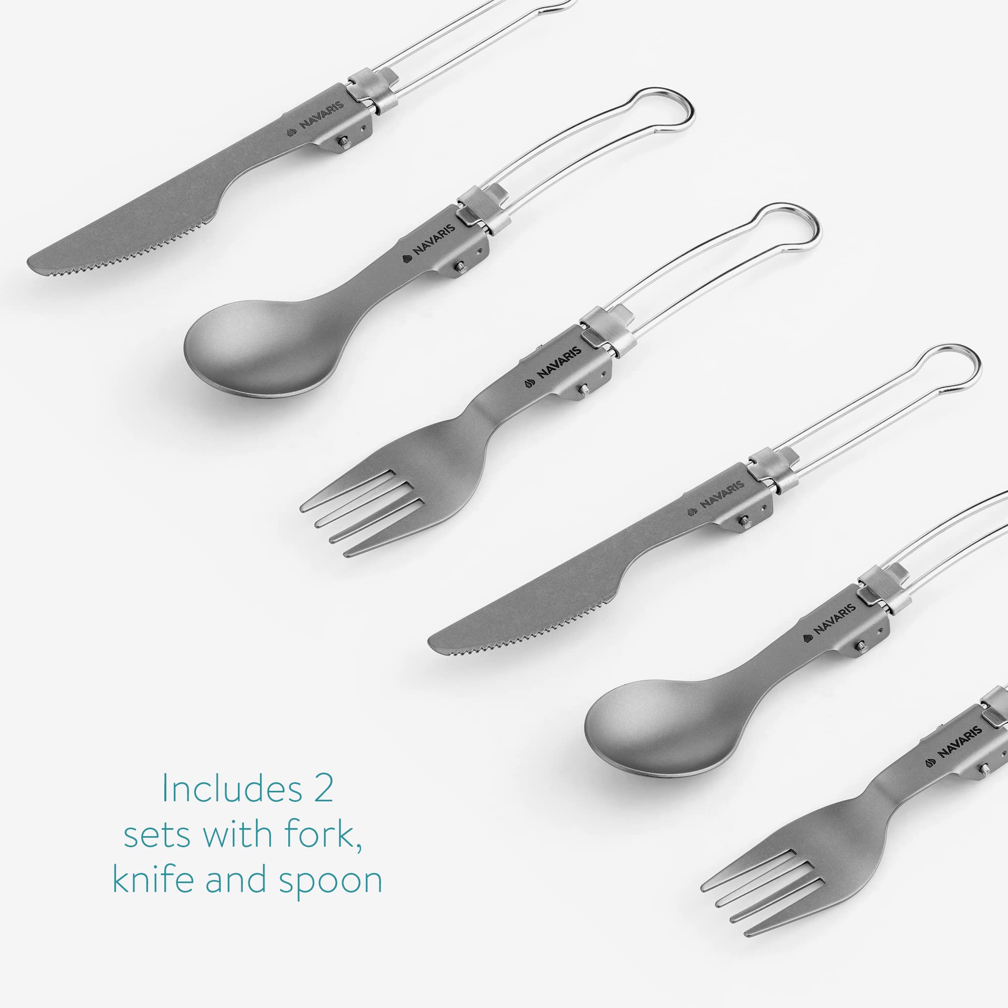 Set De 3 Couteaux Cuillère à Spores Pliables En Titane – EDC Camping Outdoor