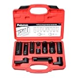 Prokomon 10pcs Oxygen Sensor Socket Set, O2 Sensor Removal Kit, Oil Pressure Sensor Socket Wrench Set 1/2