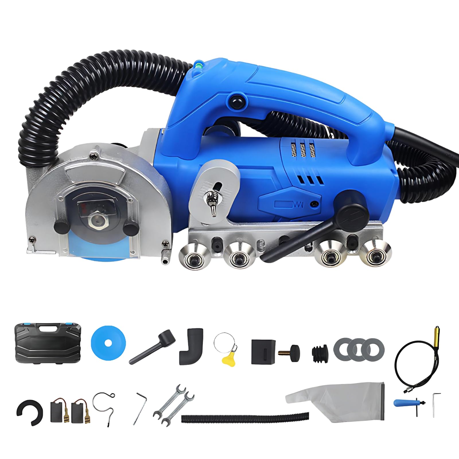 CIELOBLOEN Electric Tile Joint Cleaning Machine | 1200W Household Electric Tile Gaps Crevice Cleaning Machine Slotting Tool | Bubble Level | for Cleaning Old Cement Between Ceramic Tiles C