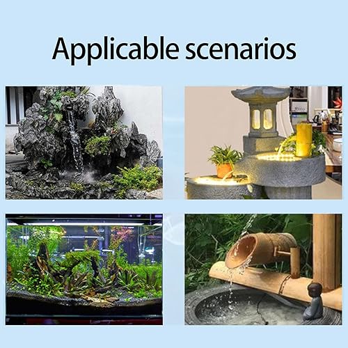 Miniatura 9 de Pequeñas bombas de agua 110V 4 LED filtro de acuario de luz bombas subacuáticas para peceras fuente ABS silencioso diseño de motor multifuncional