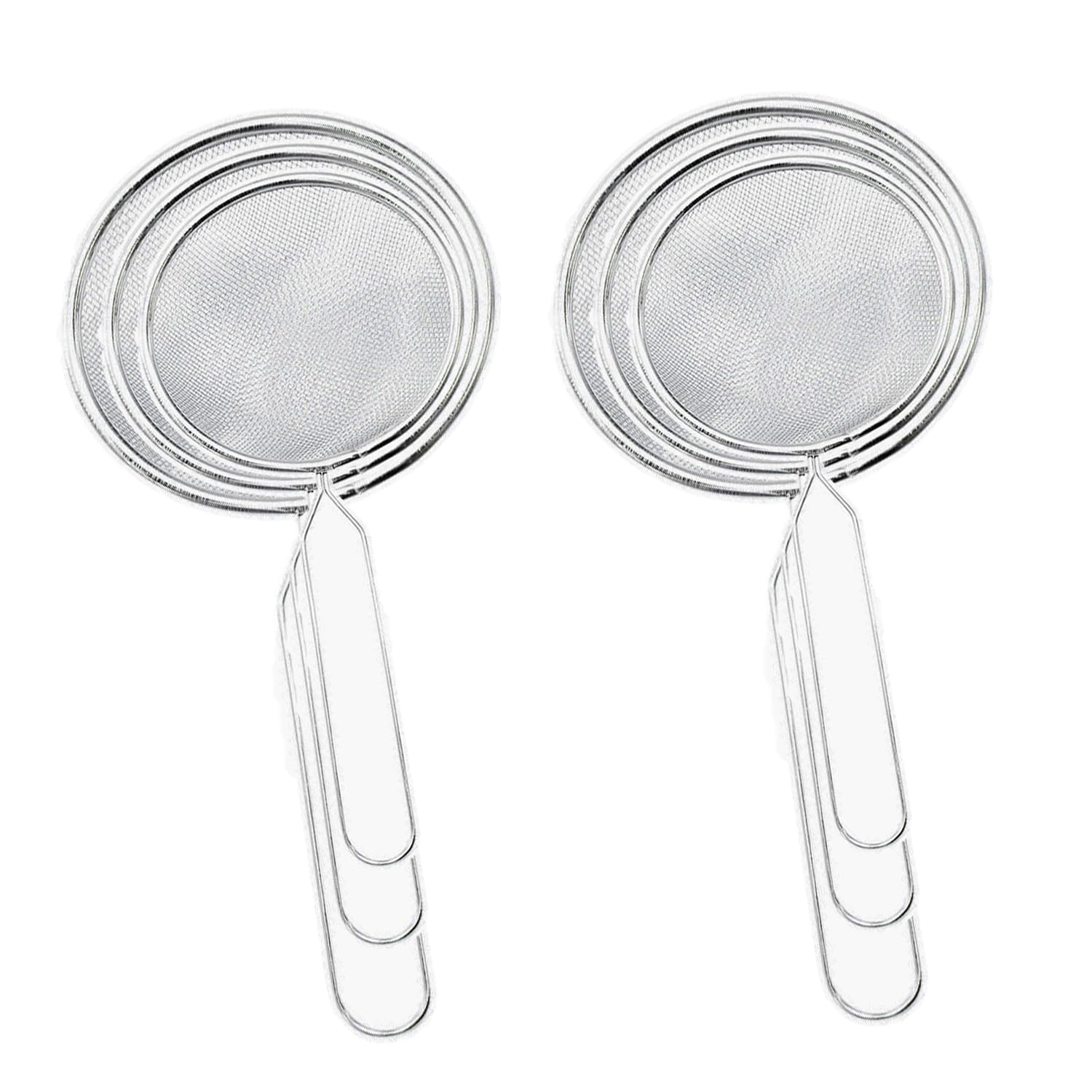 Cuiseur Riz Dancepandas Tamis Cuisine Avec Poignée 6 Pièces Passoire Inox Cuisine 8 Essoreuse à Salade Pliable